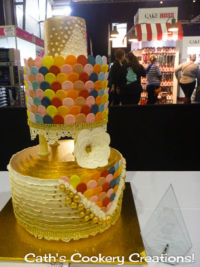 Thessalonica Juguilon - Runner-Up in the Novice Wedding Cake Section Cake, Bake and Sweets Show 2015 as seen by Cath's Cookery Creations! | www.cathscookerycreations.com